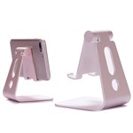 Universal Aluminum Holder for Smartphone / Mini Tablet - Pink Gold